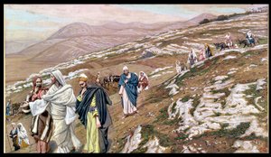 Jesús en su camino a Galilea, ilustración para La Vida de Cristo, c.1886-96