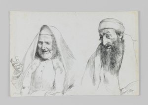 Judío y judía, ilustración de La Vida de Nuestro Señor Jesucristo