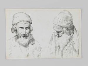 Judíos y yemenitas, Jerusalén, ilustración de La Vida de Nuestro Señor Jesucristo