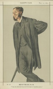 Sr. Matthew Arnold (litografía a color) de James Jacques Joseph Tissot