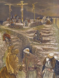 ¡Dios mío! ¡Dios mío! ¿Por qué me has abandonado? - de “La vida de nuestro Señor Jesucristo” - 1899 por James Tissot de James Jacques Joseph Tissot