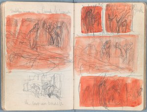 Páginas de un álbum de bocetos para La vida de Nuestro Señor Jesucristo, finales de 1880 de James Jacques Joseph Tissot