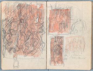 Páginas de un álbum de bocetos para La vida de Nuestro Señor Jesucristo, finales de 1880 de James Jacques Joseph Tissot