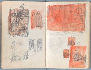 Páginas de un álbum de bocetos para La vida de Nuestro Señor Jesucristo, finales de 1880 de James Jacques Joseph Tissot