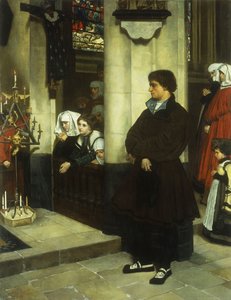 Durante el oficio, o las dudas de Martín Lutero de James Jacques Joseph Tissot