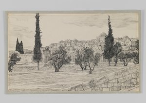 Lugar del Patio de los Gentiles, Haram, ilustración de La Vida de Nuestro Señor Jesucristo