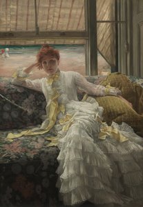 A la orilla del mar de James Jacques Joseph Tissot