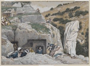 El escondite de los apóstoles, ilustración de La vida de Nuestro Señor Jesucristo, 1886-94