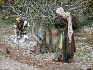 La Higuera Estéril, ilustración de La Vida de Cristo, c.1886-94 de James Jacques Joseph Tissot