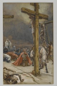 La confesión de San Longinos, ilustración de La vida de nuestro Señor Jesucristo, 1886-94 de James Jacques Joseph Tissot