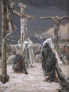 La muerte de Jesús, ilustración de La vida de Cristo de James Jacques Joseph Tissot