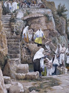 Los discípulos de Jesús bautizando, ilustración para La vida de Cristo, c.1886-94 de James Jacques Joseph Tissot