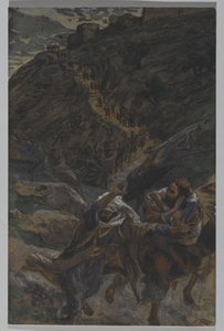 La huida de los apóstoles, ilustración de La vida de Nuestro Señor Jesucristo, 1886-94 de James Jacques Joseph Tissot