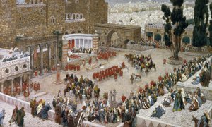 El Foro de Jerusalén visto desde arriba, ilustración para La Vida de Cristo, c.1886-96 de James Jacques Joseph Tissot