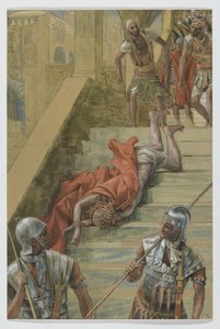 La escalera santa, ilustración de La vida de Nuestro Señor Jesucristo, 1886-94 de James Jacques Joseph Tissot
