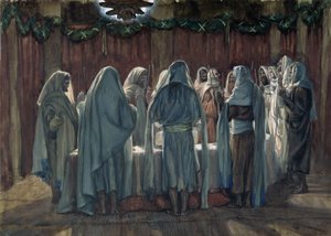La Pascua Judía, ilustración de La Vida de Cristo, c.1884-96 de James Jacques Joseph Tissot