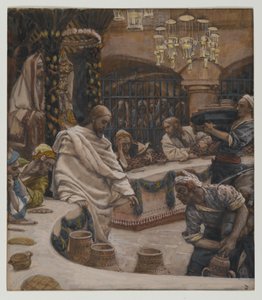 Las bodas de Caná, ilustración de La vida de nuestro Señor Jesucristo de James Jacques Joseph Tissot
