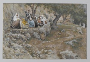 El primado de San Pedro, ilustración de La vida de nuestro Señor Jesucristo, 1886-96 de James Jacques Joseph Tissot