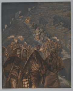 La procesión de Judas, ilustración de La vida de Nuestro Señor Jesucristo, 1886-94 de James Jacques Joseph Tissot
