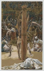 La flagelación en la espalda, ilustración de La vida de Nuestro Señor Jesucristo, 1886-94 de James Jacques Joseph Tissot