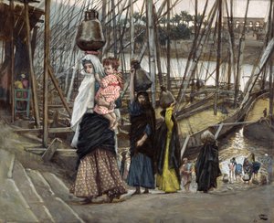 La estancia en Egipto, ilustración de La Vida de Cristo, c.1886-94 de James Jacques Joseph Tissot