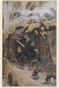 La torre de Siloé, ilustración de La vida de nuestro Señor Jesucristo, 1886-96 de James Jacques Joseph Tissot