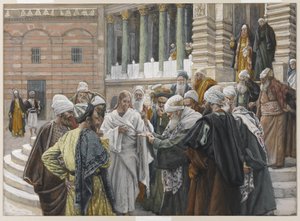 El tributo, ilustración de La vida de Nuestro Señor Jesucristo, 1886-94 de James Jacques Joseph Tissot