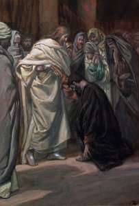 La incredulidad de Santo Tomás, ilustración de La vida de Cristo de James Jacques Joseph Tissot