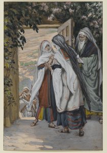 La Visitación, ilustración para La vida de Cristo, c.1886-94 de James Jacques Joseph Tissot