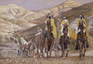 Los Reyes Magos viajando a Belén, ilustración para La Vida de Cristo, c.1886-94 de James Jacques Joseph Tissot