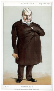 El único hombre que se sabe que hizo sonreír al Sr. Gladstone, 1871 de James Jacques Joseph Tissot