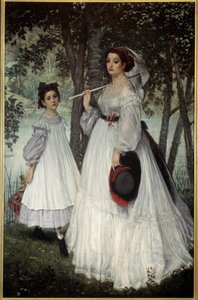 Las dos hermanas o retratos en un parque de James Jacques Joseph Tissot