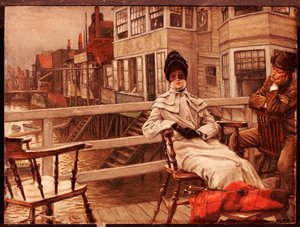 Esperando el barco en Greenwich de James Jacques Joseph Tissot