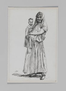 Mujer de Geba, Samaria, ilustración de La Vida de Nuestro Señor Jesucristo de James Jacques Joseph Tissot