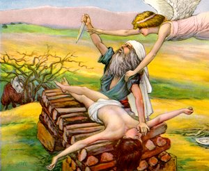 El sacrificio de Isaac por Abraham