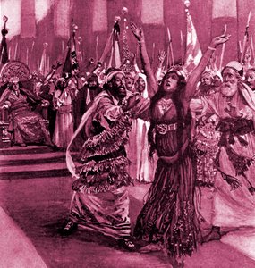 Atalía y Joás por J James Tissot - Biblia