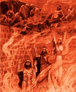 En el horno ardiente de James Jacques Joseph after Tissot