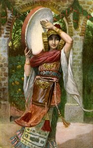 La hija de Jefté por J James Tissot - Biblia de James Jacques Joseph after Tissot