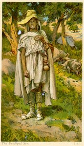El hijo pródigo - Biblia de James Jacques Joseph after Tissot