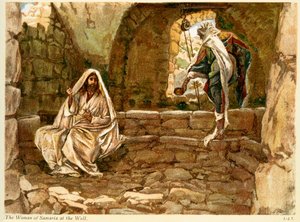 La mujer de Samaria en el pozo - San Juan - Biblia de James Jacques Joseph after Tissot