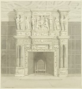 Chimenea en Langton Mansion, en la parte trasera de James Johnson