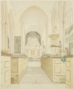 Interior de la Iglesia de Todos los Santos de James Johnson