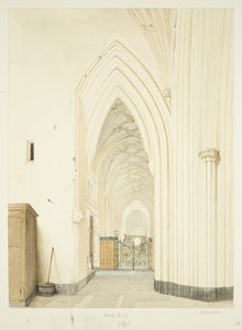 Pasillo norte de St Mary Redcliffe, mirando al este de James Johnson