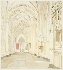 Nave norte de St Mary Redcliffe, mirando al oeste de James Johnson
