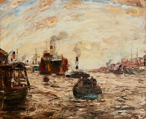 El sol del oeste, río Clyde de James Kay
