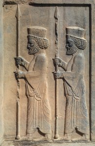 Un relieve esculpido en Persépolis. Darío I comenzó a construir su capital ceremonial de...