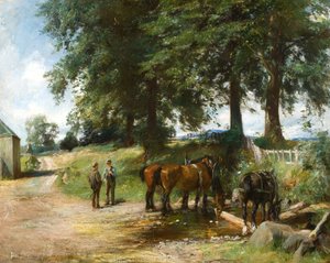Abrevando caballos de James Lawton Wingate
