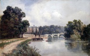 Cholmondeley Walk, mirando hacia el puente de Richmond de James Lewis