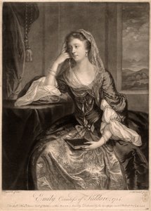 Emily, condesa de Kildare de James MacArdell
