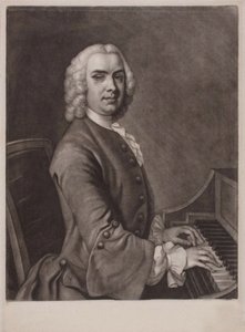 Retrato del organista y compositor John Stanley 1712-1786